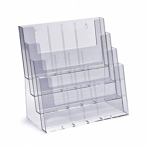 Taymar® Brochure Holder Counter/Wall 4x A4L Landscape
