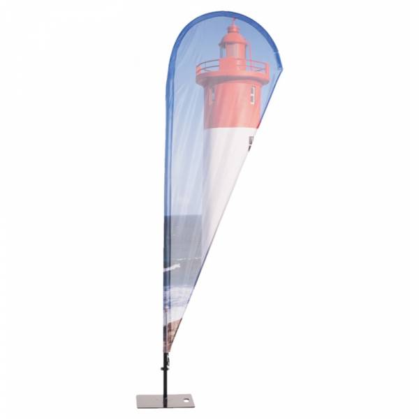 Tisk pro reklamní vlajku tvaru kapky 124 x 425 cm - ECO