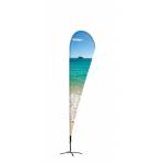 Vlajka Alu kapka 345cm