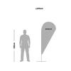 Vlajka Alu kapka 345cm - 9