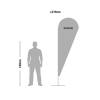 Vlajka Alu kapka 345cm - 10