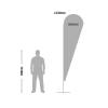 Vlajka Alu kapka 345cm - 11