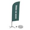 Beach Flag Alu Wind Set 310 With Water Tank Design Sign In Here - 2