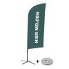 Beach Flag Alu Wind Set 310 With Water Tank Design Sign In Here - 4