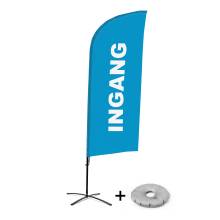 Beach Flag Alu Wind Set 310 With Water Tank Design Entrance