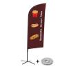 Beach Flag Alu Wind Set 310 With Water Tank Design Snacks - 1