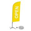 Beach Flag Alu Wind Set 310 With Water Tank Design Open - 14