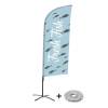 Beach Flag Alu Wind Set 310 With Water Tank Design Fresh Fish - 2