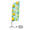 Beach Flag Alu Wind Set 310 With Water Tank Design Smoothies - 0