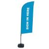 Beach Flag Alu Wind Set 310 With Water Tank Design Sign In Here - 19