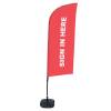 Beach Flag Alu Wind Set 310 With Water Tank Design Sign In Here - 14