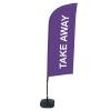 Beach Flag Alu Wind Set 310 With Water Tank Design Take Away - 15