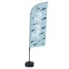 Beach Flag Alu Wind Set 310 With Water Tank Design Fresh Fish - 6