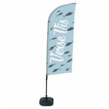 Beach Flag Alu Wind Set 310 With Water Tank Design Fresh Fish