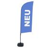 Beach Flag Alu Wind Set 310 With Water Tank Design New - 33