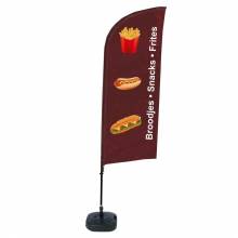 Beach Flag Alu Wind Set 310 With Water Tank Design Snacks