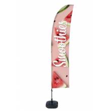 Kompletní sada reklamní vlajky L ve tvaru křídla, křížová základna Design Smoothies