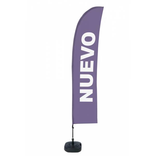 Kompletní sada reklamní vlajky L ve tvaru křídla New Purple Spanish