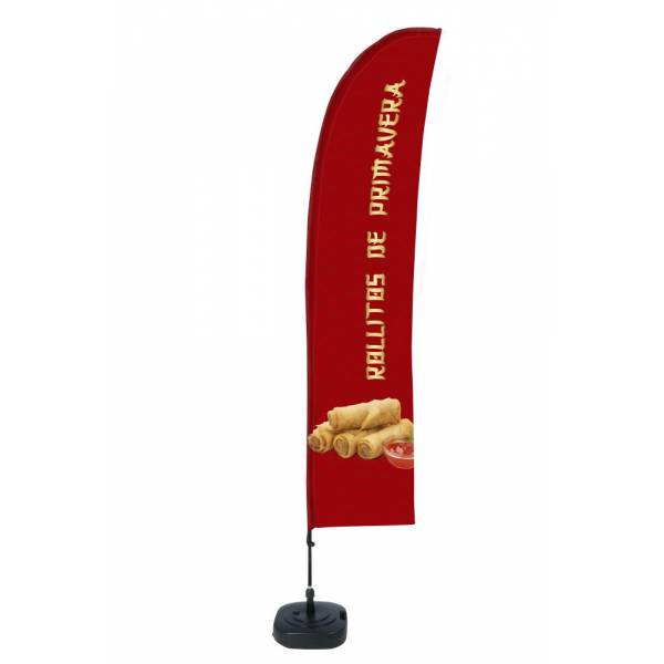 Beach Flag Budget Set Wind Large Spring Rolls