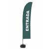 Beach Flag Budget Wind Complete Set Entrance Green French ECO - 2