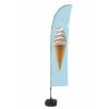 Beach Flag Budget Set Wind Large Ice Cream - 0