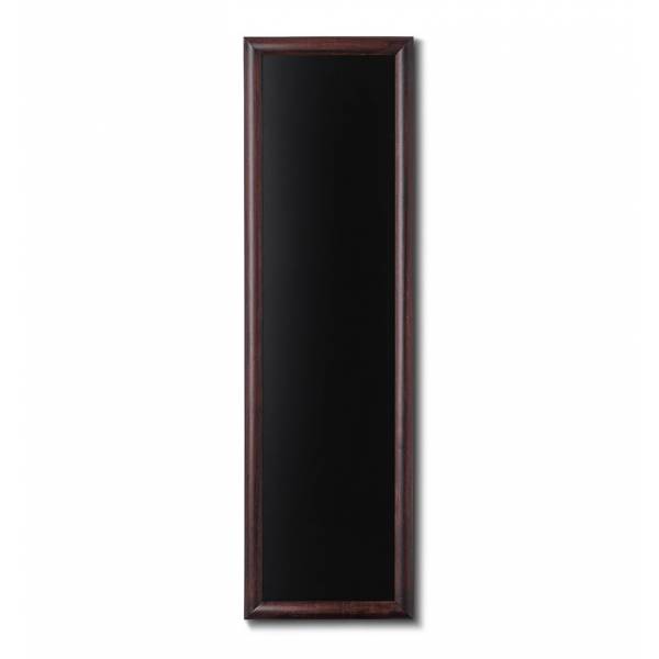 Dřevěná tabule pro psaní křídovými fixy 40x120, tmavě hnědá