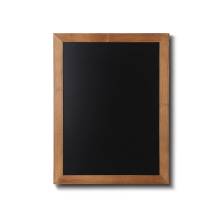 Dřevěná tabule pro psaní křídovými fixy 50x60, světle hnědá