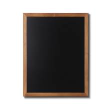 Dřevěná tabule pro psaní křídovými fixy 70x90, světle hnědá