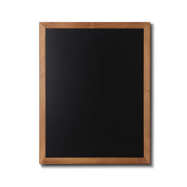Dřevěná tabule pro psaní křídovými fixy 70x90, světle hnědá