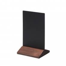 Dřevěný menu stojánek ekonomický tmavě hnědý, 100 mm