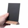 Dřevěný menu stojánek ekonomický černý, 100 mm - 6