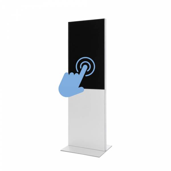 Digitální totem Smart Line s monitorem Samsung 43" s dotykovou obrazovkou, bílá barva