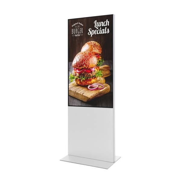 Digitální totem Smart Line s monitorem Samsung 55", bílá barva