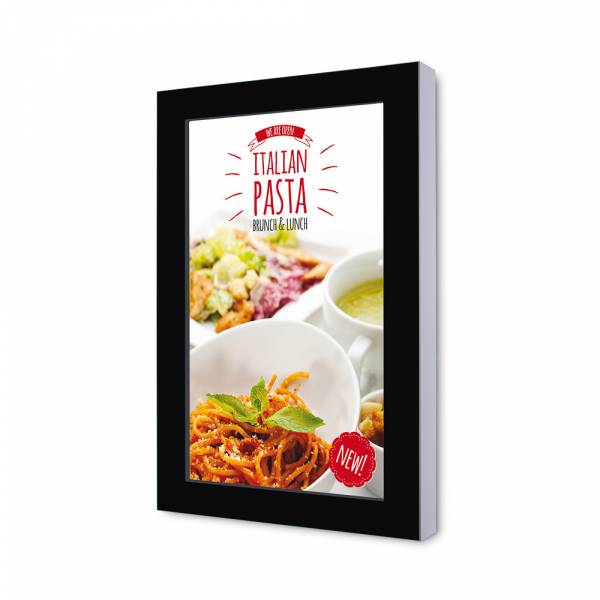 Digitální panel na zeď 50", RAL9005 černá barva, s monitorem