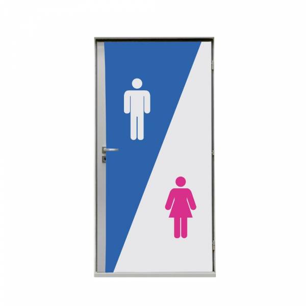 Door Wrap 80 cm Hygienické zařízení růžově modrá 2