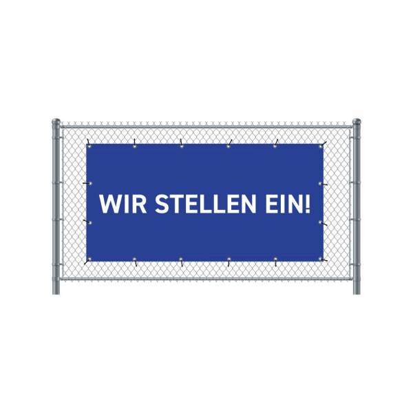 Standardní banner na plot 300 x 140 cm Přijímáme nové zaměstnance Němec modré
