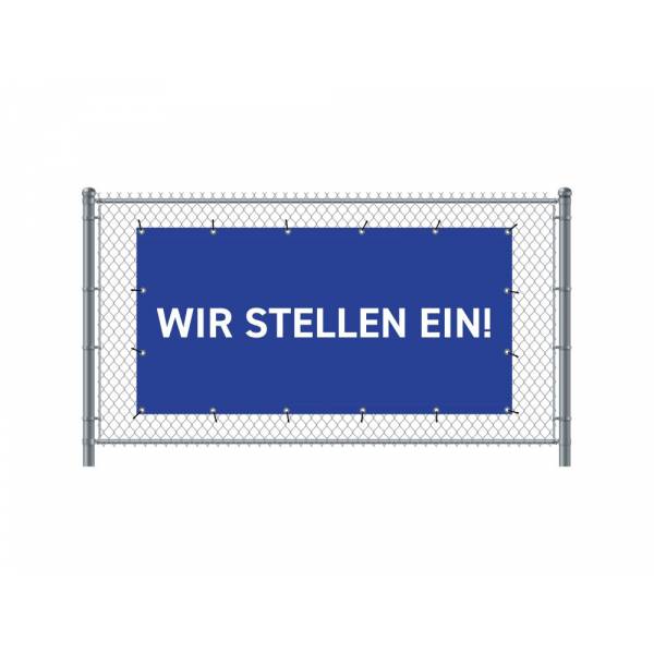 Standardní banner na plot 200 x 100 cm Přijímáme nové zaměstnance německy modré