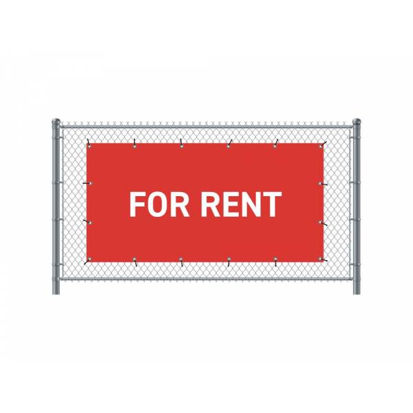 Standardní banner na plot Design K pronájmu