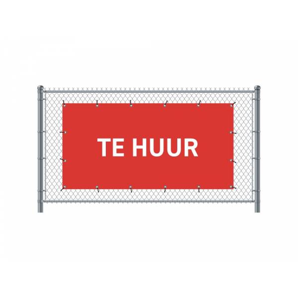 Standardní banner na plot 300 x 140 cm K pronájmu holandský Červené