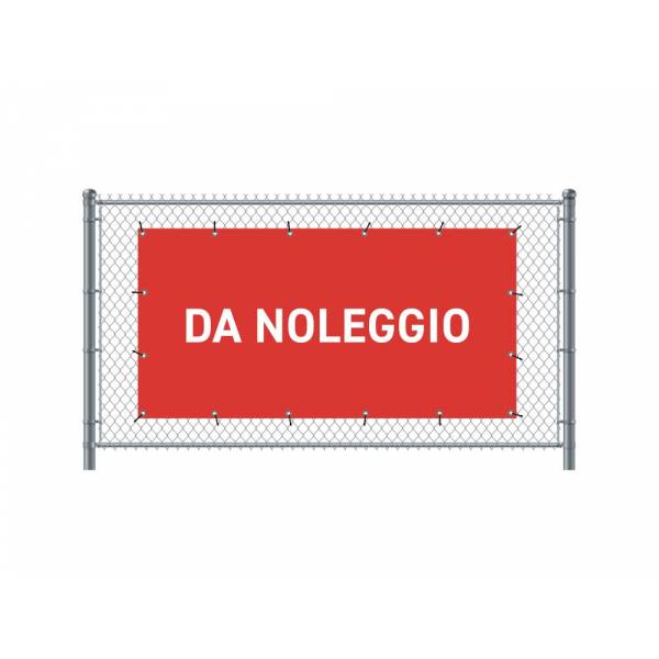 Standardní banner na plot 200 x 100 cm K pronájmu italština Červené