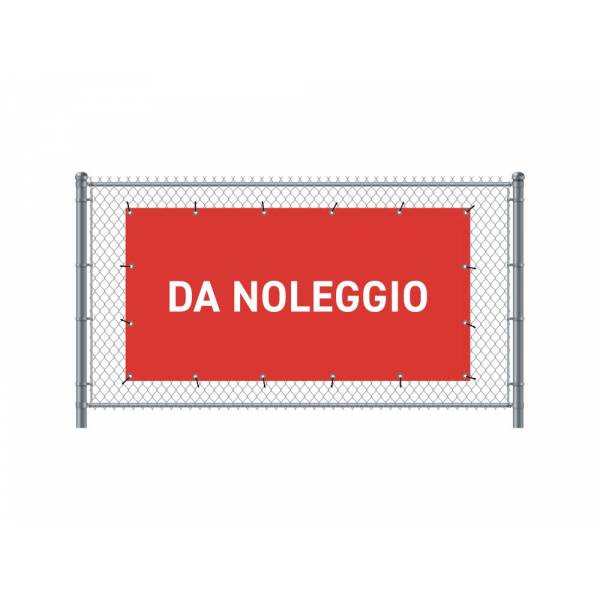 Standardní banner na plot 200 x 100 cm K pronájmu italsky červené