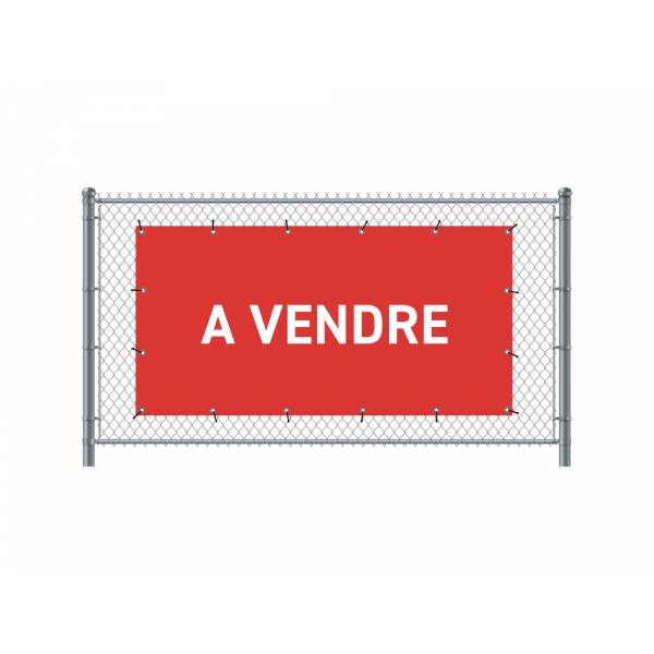 Standardní banner na plot 200 x 100 cm Na prodej francouzky červené
