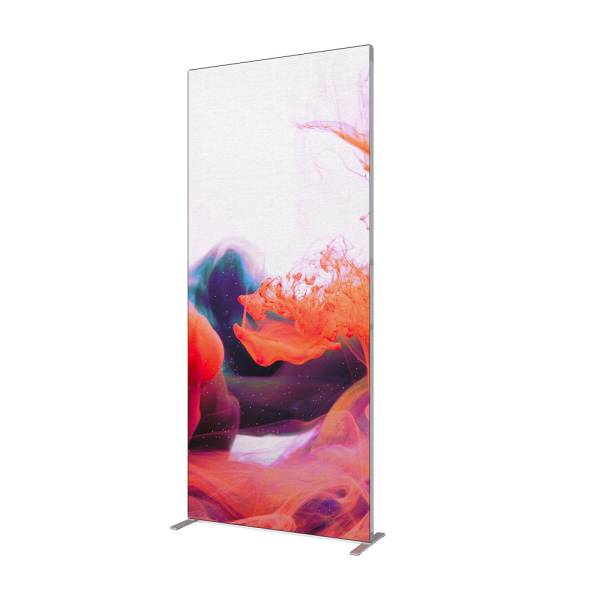 Stěna FlexFrame 100 x 230 cm Stříbrná (vč. prodlužovací sady 30 cm)