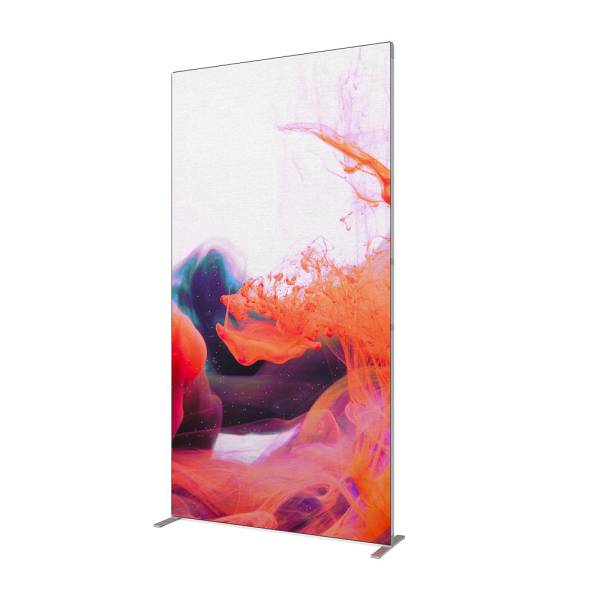 Stěna FlexFrame 120 x 230 cm Stříbrná (vč. prodlužovací sady 30 cm)