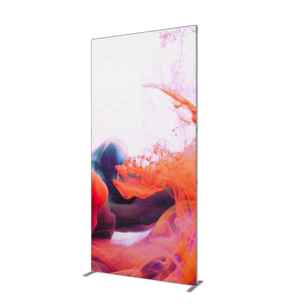 Stěna FlexFrame 120 x 250 cm Stříbrná (vč. prodlužovací sady 50 cm)