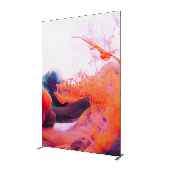 Stěna FlexFrame 150 x 230 cm Stříbrná (vč. prodlužovací sady 30 cm)