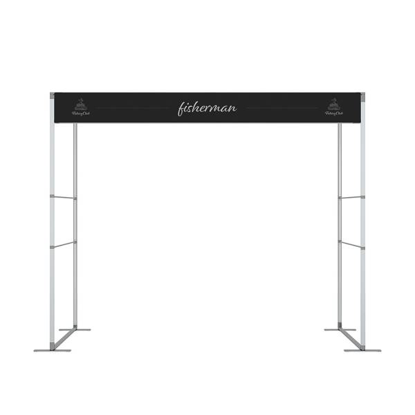Horní baner FlexFrame 300 x 30 cm Stříbrná