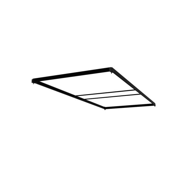 Střecha FlexFrame 100 x 230 cm Černý (vč. prodlužovací sady 30 cm)