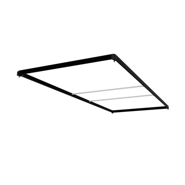Střecha FlexFrame 100 x 250 cm Černý (vč. prodlužovací sady 50 cm)