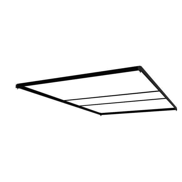 Střecha FlexFrame 150 x 250 cm Černý (vč. prodlužovací sady 50 cm)